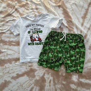 ‘Pack My Diapers I’m Going Golfing With Daddy’